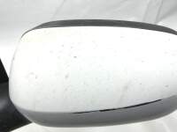 Opel Corsa C Außenspiegel inkl. Spiegelglas vorne links manuell Weiß Matt