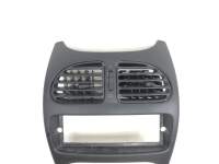 Peugeot 206 center console frame trim panel black ventilation nozzle front