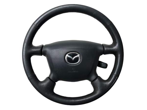 Leather steering wheel multifunction steering wheel airbag Black left Mazda Premacy cp