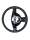Steering Wheel Steering Three Spokes Black gs13102660 Daihatsu Cuore l251