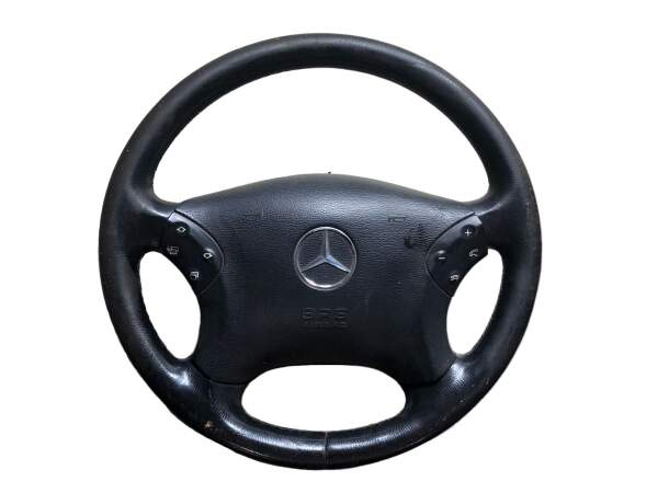 Leather steering wheel multifunction a2034600903 Mercedes c class w203 00-07