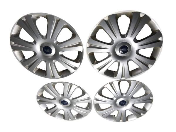 ford wheel trims 16 inch 16" silver 4 pieces set am511000aa