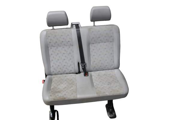 Sitzbank Sitze hinten 2er Kopflehne Grau Stoff VW T5 Multivan 4 Motion 2012